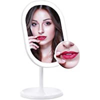 Espejo Maquillaje con Luz-Espejo Maquillaje con Espejo Aumento 10X，Espejos con luz led y 3 Modos de Color Rotación de…